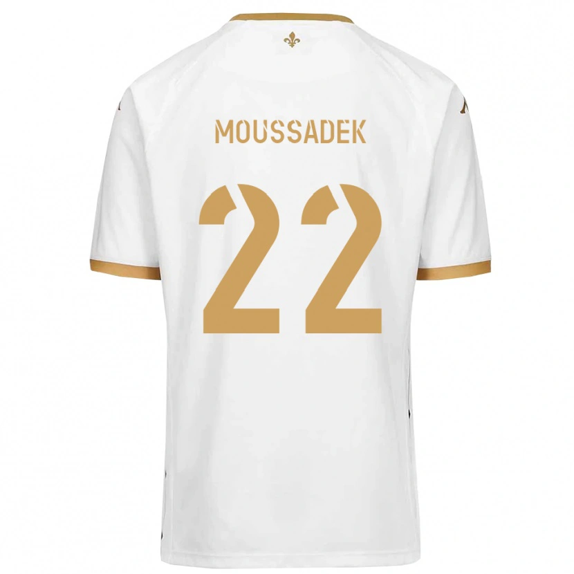 Danxen Dames Djamal Moussadek #22 Wit Goud Uitshirt Uittenue 2025/26 T-Shirt België