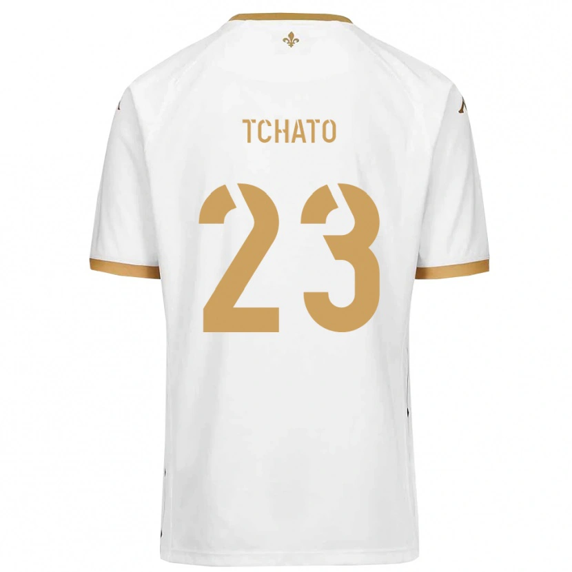 Danxen Dames Ryan Tchato #23 Wit Goud Uitshirt Uittenue 2025/26 T-Shirt België