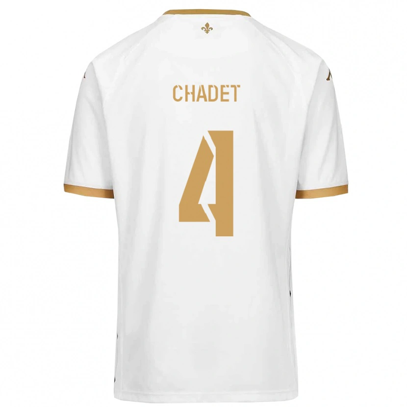 Danxen Dames Kurtis Chadet #4 Wit Goud Uitshirt Uittenue 2025/26 T-Shirt België