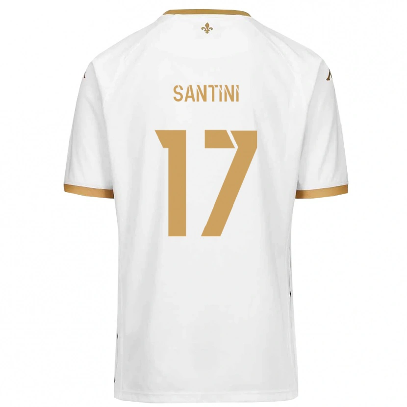 Danxen Dames Jérémi Santini #17 Wit Goud Uitshirt Uittenue 2025/26 T-Shirt België
