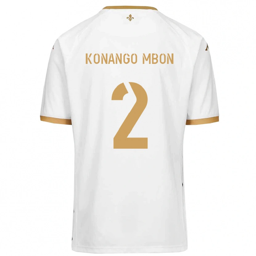 Danxen Dames Jordan Konango Mbon #2 Wit Goud Uitshirt Uittenue 2025/26 T-Shirt België