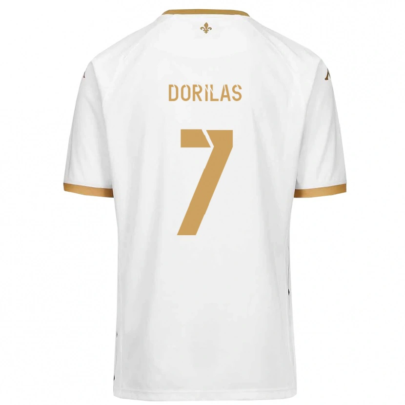 Danxen Dames Johan Dorilas #7 Wit Goud Uitshirt Uittenue 2025/26 T-Shirt België