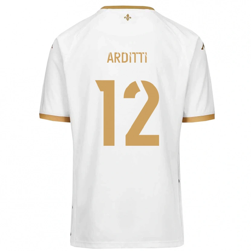 Danxen Dames Nathan Arditti #12 Wit Goud Uitshirt Uittenue 2025/26 T-Shirt België