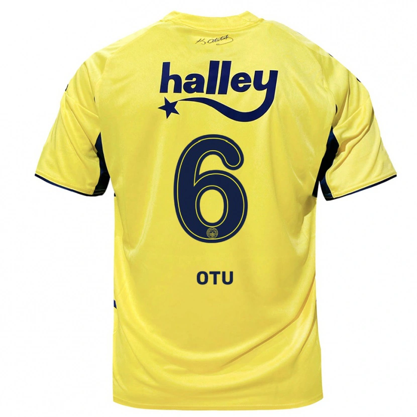 Danxen Dames Regina Otu #6 Geel Donkerblauw Uitshirt Uittenue 2025/26 T-Shirt België