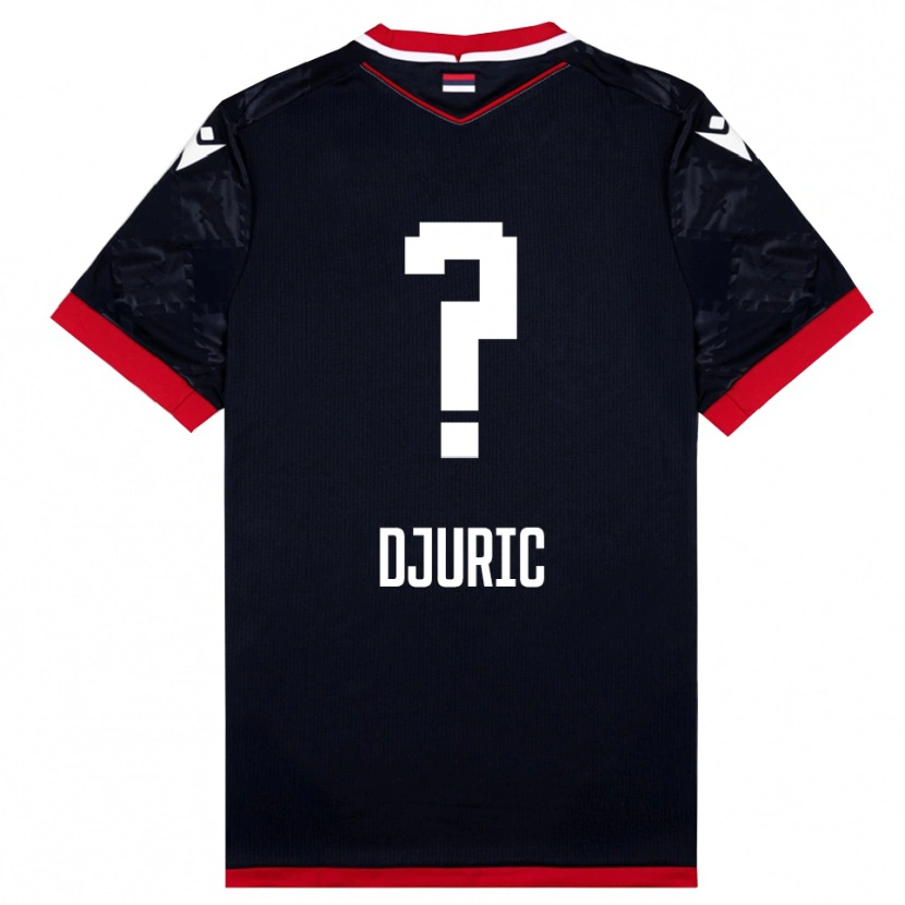 Danxen Dames Filip Djuric #0 Zwart Rood Uitshirt Uittenue 2025/26 T-Shirt België
