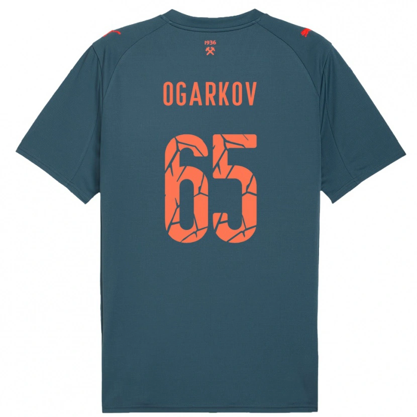 Danxen Dames Mykola Ogarkov #65 Donkerblauw Rood Uitshirt Uittenue 2025/26 T-Shirt België