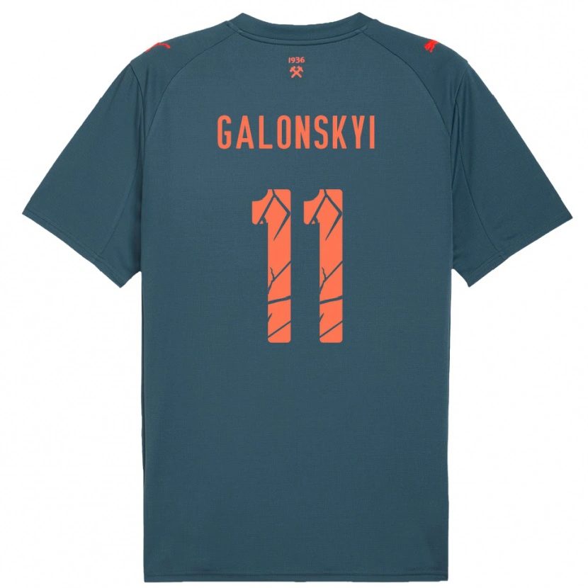 Danxen Dames Valentyn Galonskyi #11 Donkerblauw Rood Uitshirt Uittenue 2025/26 T-Shirt België