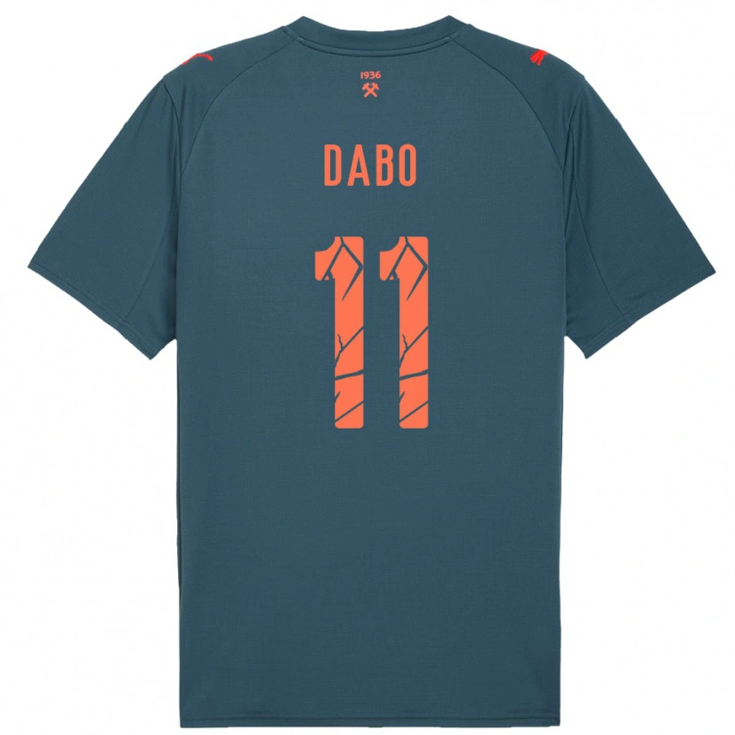 Danxen Dames Ibrahima Dabo #11 Donkerblauw Rood Uitshirt Uittenue 2025/26 T-Shirt België