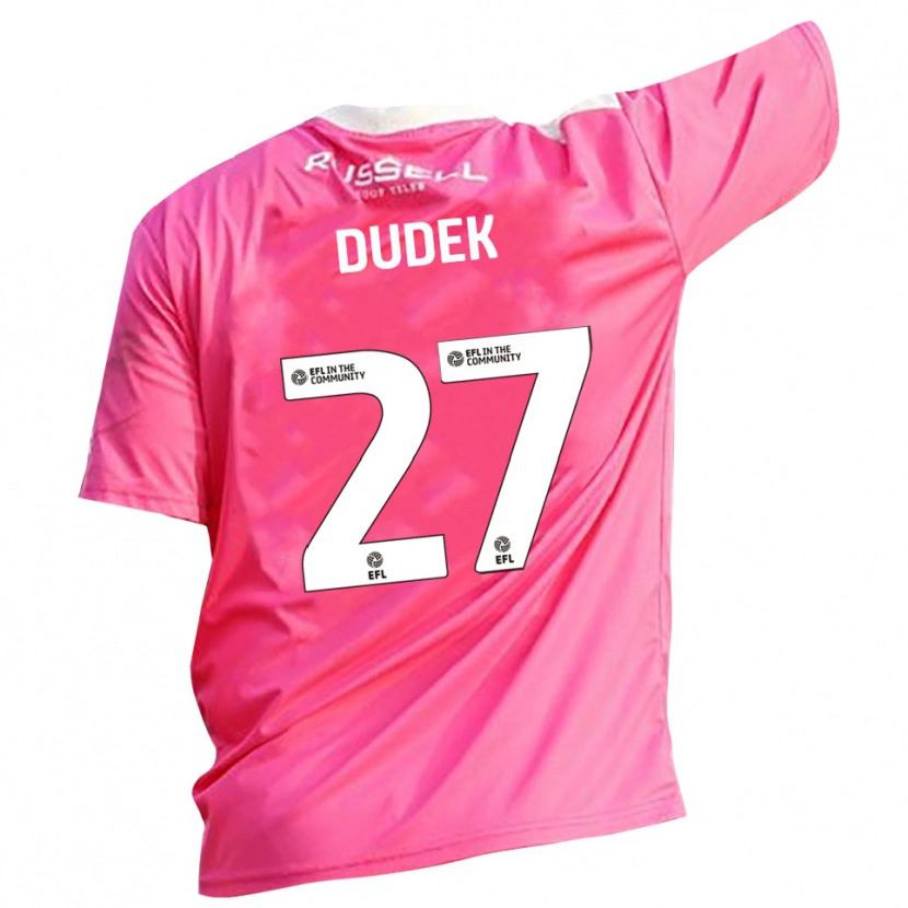 Danxen Kinderen Kamil Dudek #27 Roze Roze Keepersshirt 2025/26 T-Shirt België