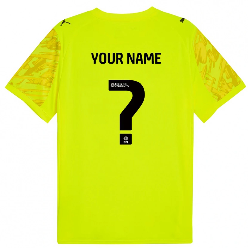 Danxen Kinderen Rotherham United Fluorescerend Groen Zwart Keepersshirt 2025/26 T-Shirt België