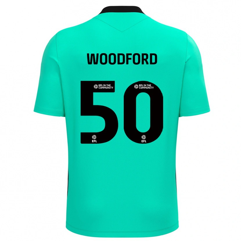 Danxen Kinderen Max Woodford #50 Turquoise Keepersshirt 2025/26 T-Shirt België