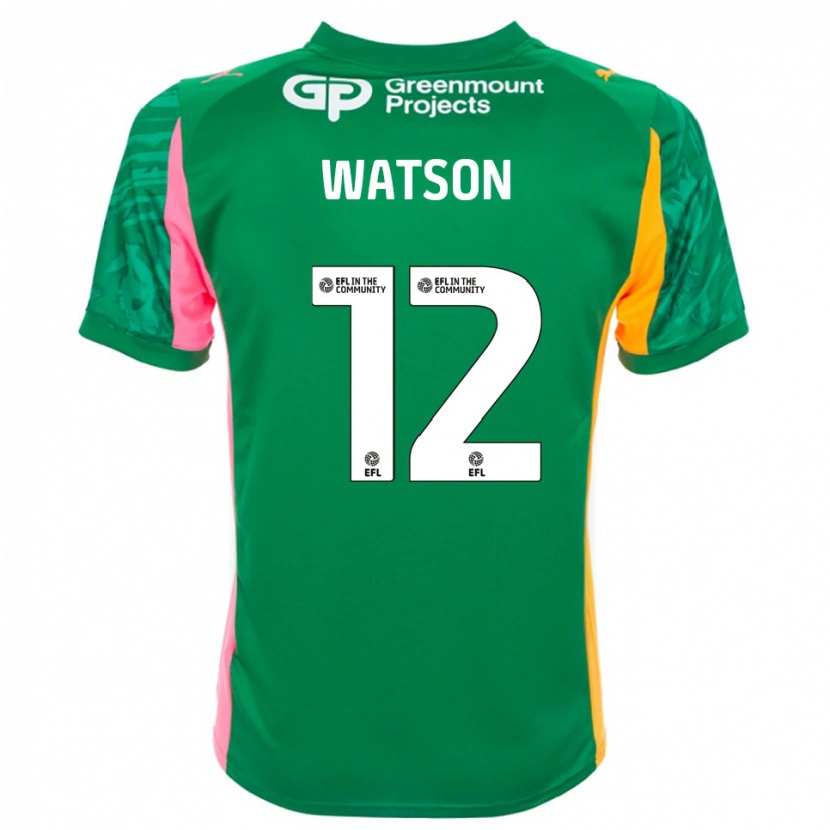 Danxen Kinderen Tom Watson #12 Groen Roze Oranje Keepersshirt 2025/26 T-Shirt België