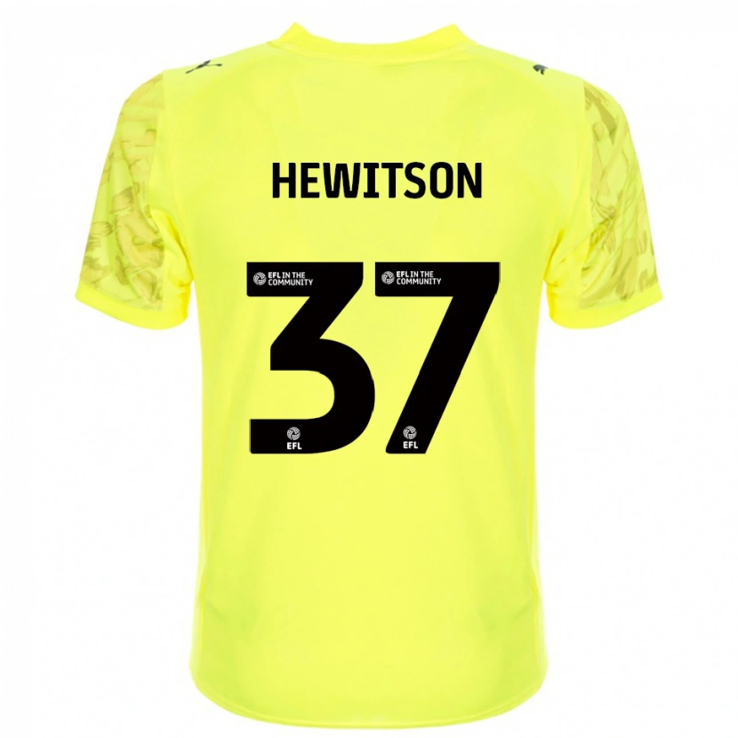 Danxen Kinderen Luke Hewitson #37 Geel Zwart Keepersshirt 2025/26 T-Shirt België