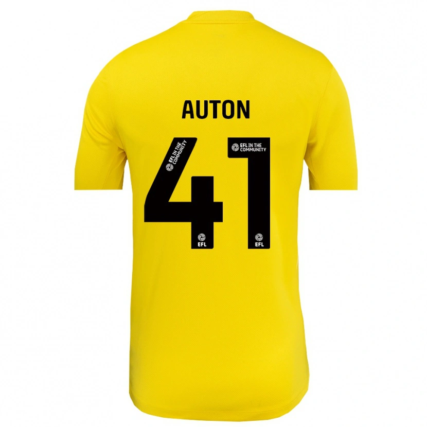 Danxen Kinderen Sebastian Auton #41 Geel Zwart Keepersshirt 2025/26 T-Shirt België