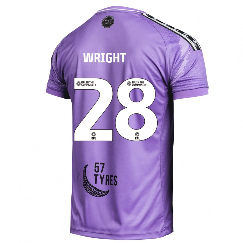Danxen Kinderen Jordan Wright #28 Lichtpaars Keepersshirt 2025/26 T-Shirt België