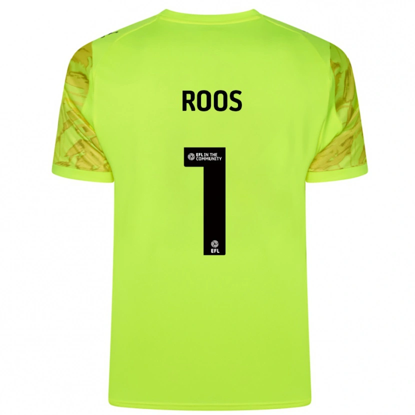 Danxen Kinderen Kelle Roos #1 Fluorescerend Groen Keepersshirt 2025/26 T-Shirt België