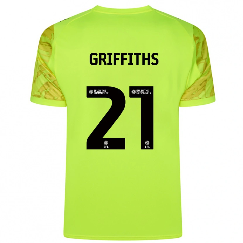 Danxen Kinderen Harry Griffiths #21 Fluorescerend Groen Keepersshirt 2025/26 T-Shirt België