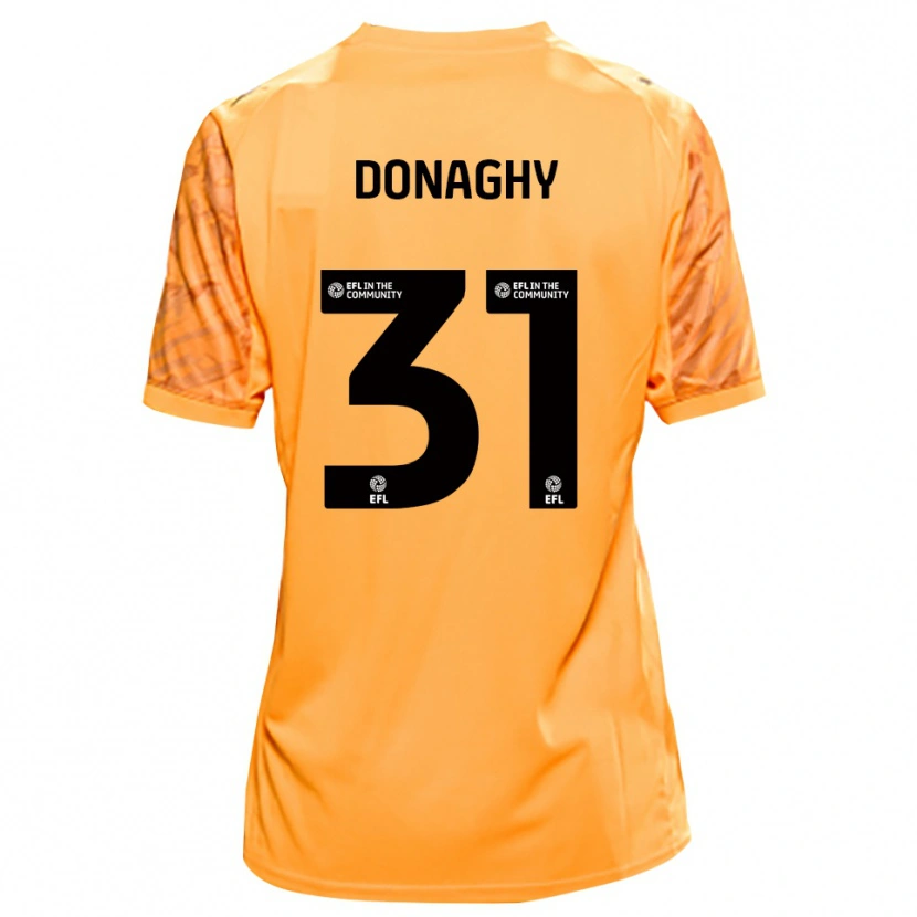 Danxen Kinderen Tom Donaghy #31 Oranje Zwart Keepersshirt 2025/26 T-Shirt België