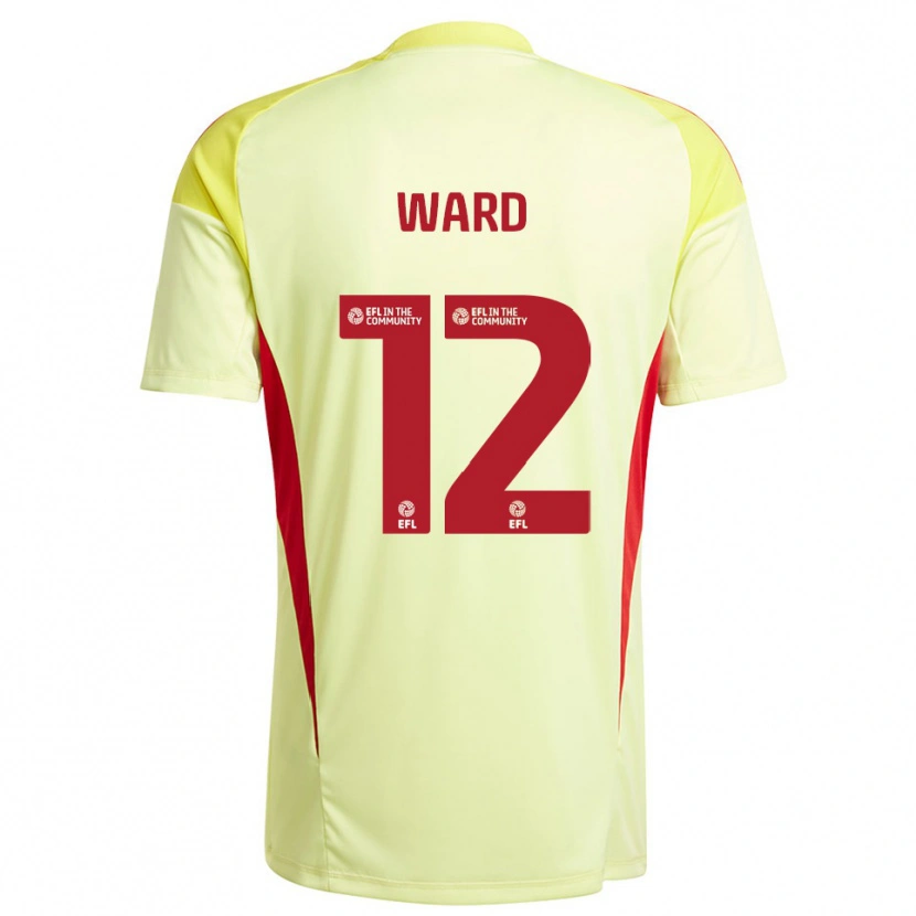 Danxen Kinderen Lewis Ward #12 Lichtgeel Keepersshirt 2025/26 T-Shirt België