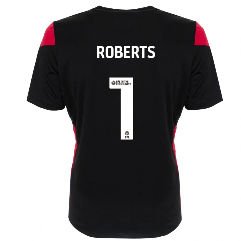 Danxen Kinderen Myles Roberts #1 Zwart Wit Keepersshirt 2025/26 T-Shirt België