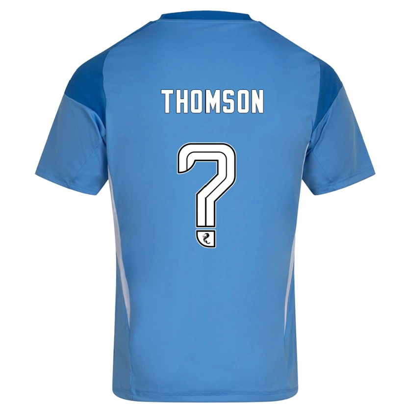 Danxen Kinderen Ethan Thomson #0 Blauw Wit Keepersshirt 2025/26 T-Shirt België