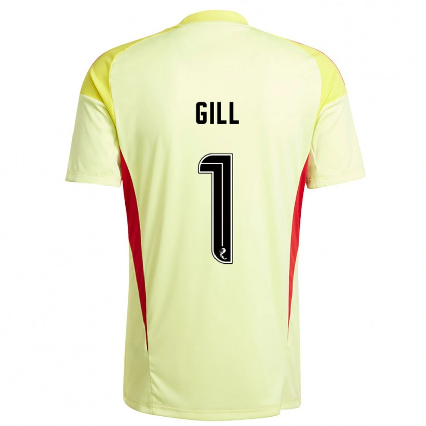 Danxen Kinderen Marcus Gill #1 Geel Rood Keepersshirt 2025/26 T-Shirt België
