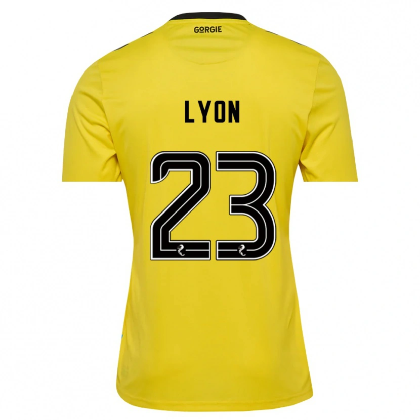 Danxen Kinderen Jack Lyon #23 Geel Rood Zwart Keepersshirt 2025/26 T-Shirt België