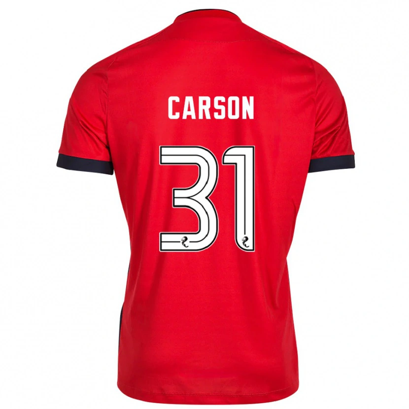 Danxen Kinderen Trevor Carson #31 Rood Wit Keepersshirt 2025/26 T-Shirt België