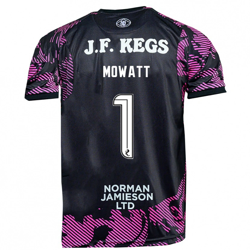 Danxen Kinderen Beth Mowatt #1 Roze Zwart Keepersshirt 2025/26 T-Shirt België