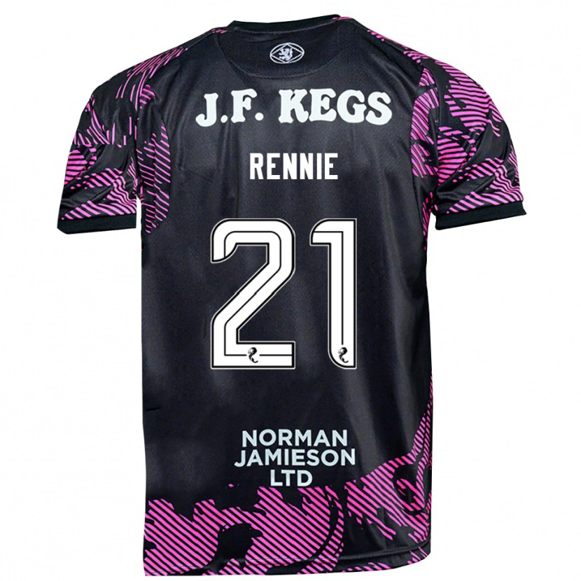 Danxen Kinderen Beth Rennie #21 Roze Zwart Keepersshirt 2025/26 T-Shirt België