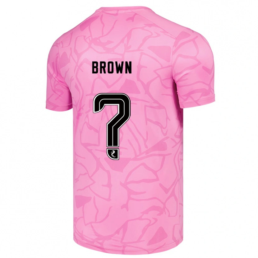 Danxen Kinderen Fraser Brown #0 Roze Zwart Keepersshirt 2025/26 T-Shirt België