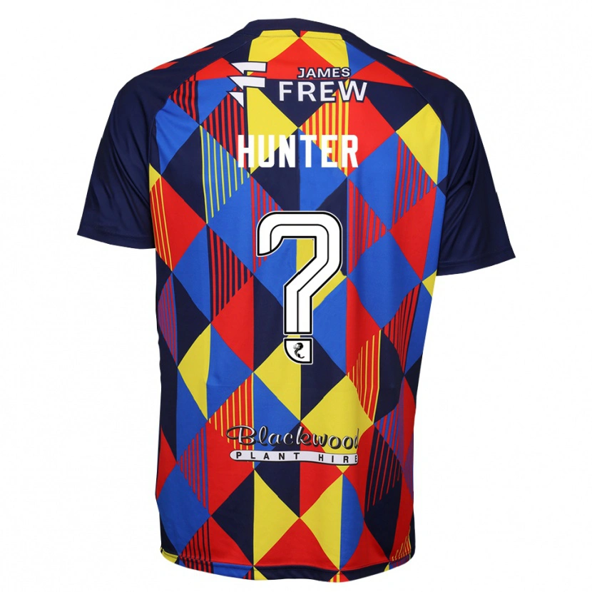 Danxen Kinderen Morgan Hunter #0 Koningsblauw Rood Keepersshirt 2025/26 T-Shirt België