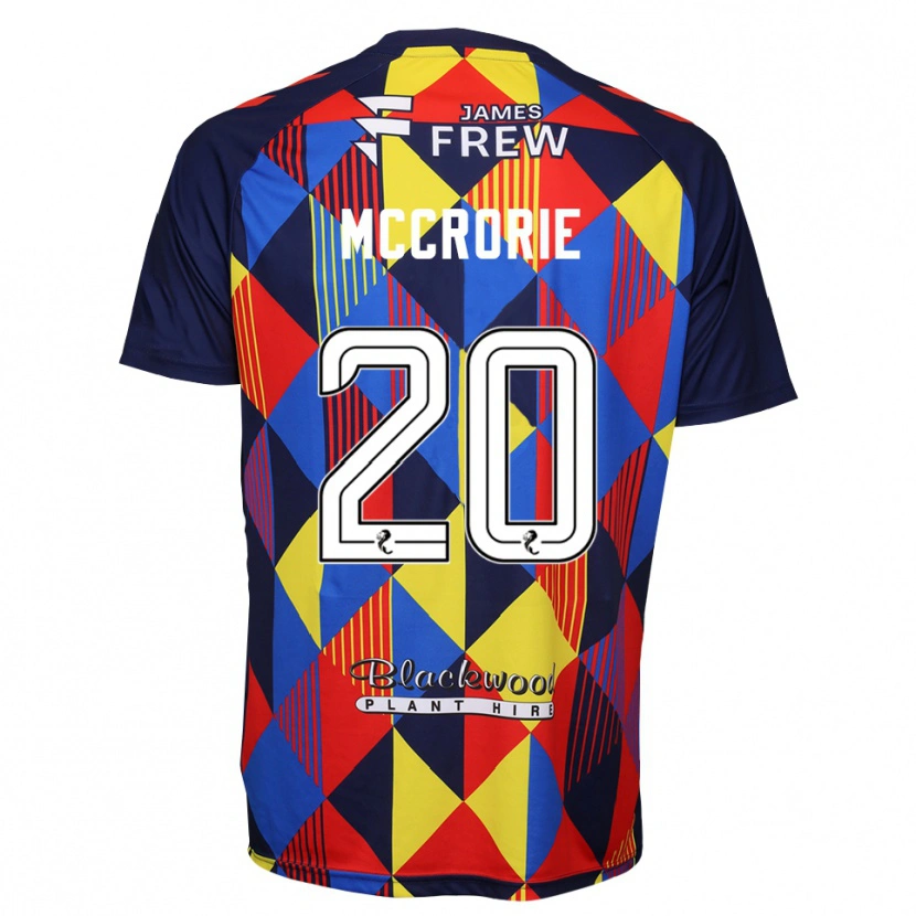 Danxen Kinderen Robby McCrorie #20 Koningsblauw Rood Keepersshirt 2025/26 T-Shirt België
