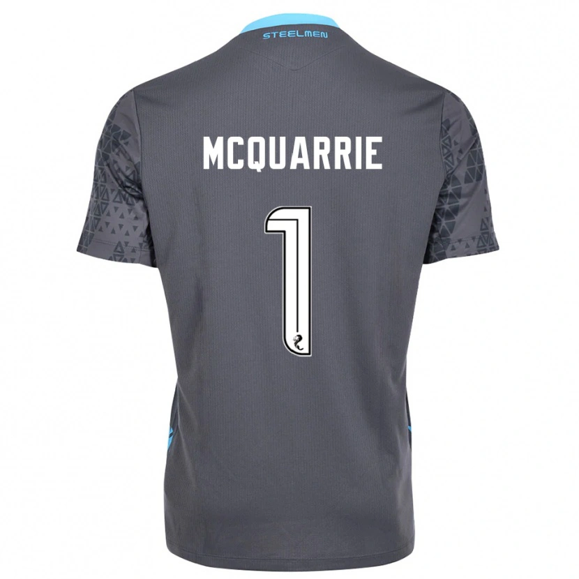 Danxen Kinderen Colbi McQuarrie #1 Grijs Wit Keepersshirt 2025/26 T-Shirt België
