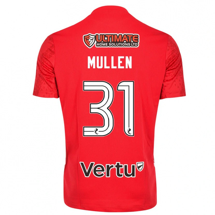 Danxen Kinderen Ryan Mullen #31 Rood Wit Keepersshirt 2025/26 T-Shirt België