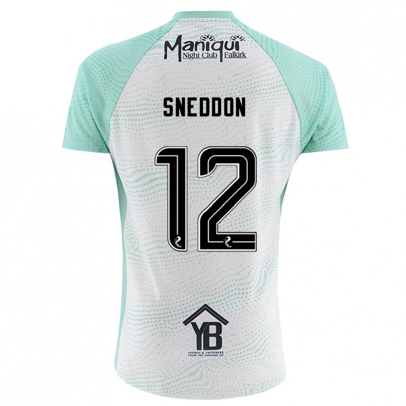 Danxen Kinderen Jamie Sneddon #12 Zwart Wit Keepersshirt 2025/26 T-Shirt België