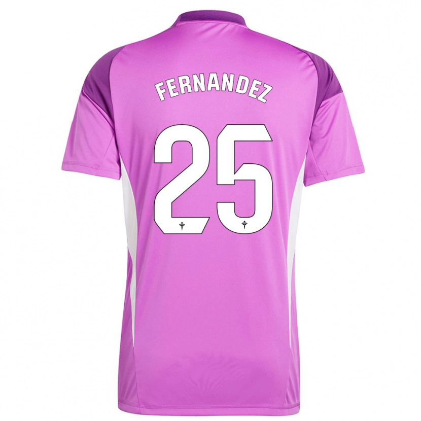 Danxen Kinderen César Fernández #25 Paars Wit Keepersshirt 2025/26 T-Shirt België