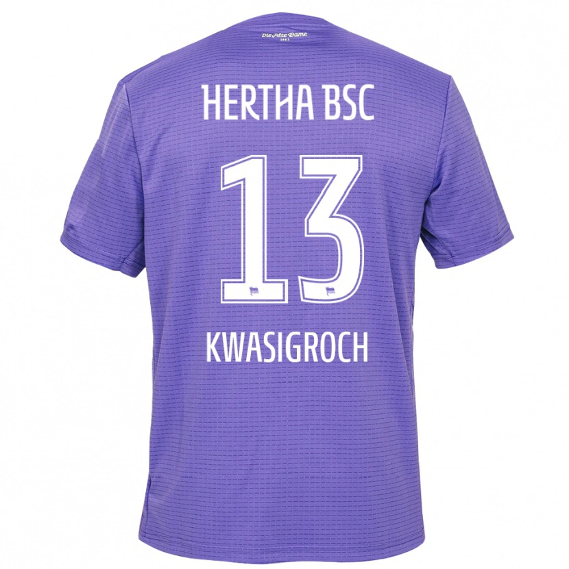 Danxen Kinderen Robert Kwasigroch #13 Paars Wit Keepersshirt 2025/26 T-Shirt België