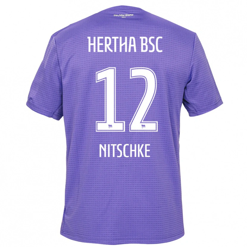 Danxen Kinderen Til Nitschke #12 Paars Wit Keepersshirt 2025/26 T-Shirt België