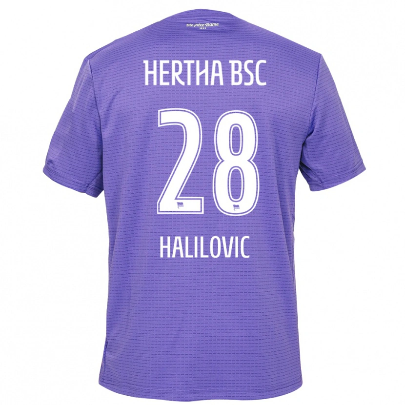 Danxen Kinderen Din Halilovic #28 Paars Wit Keepersshirt 2025/26 T-Shirt België
