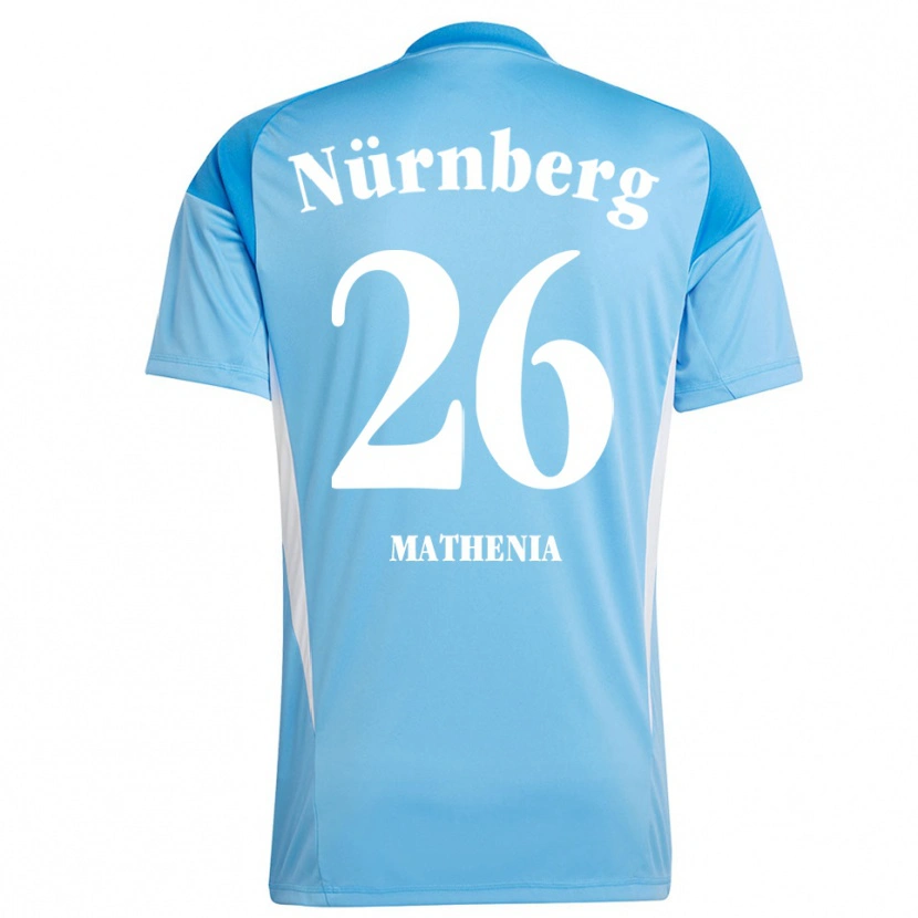 Danxen Kinderen Christian Mathenia #26 Hemelsblauw Wit Keepersshirt 2025/26 T-Shirt België