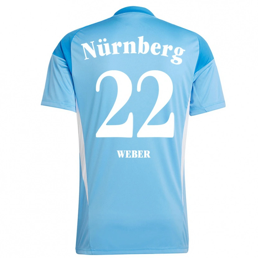 Danxen Kinderen Ruben Weber #22 Hemelsblauw Wit Keepersshirt 2025/26 T-Shirt België