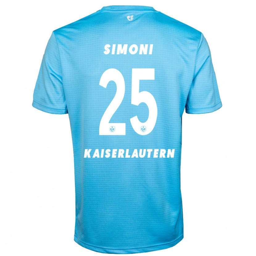Danxen Kinderen Simon Simoni #25 Hemelsblauw Wit Keepersshirt 2025/26 T-Shirt België