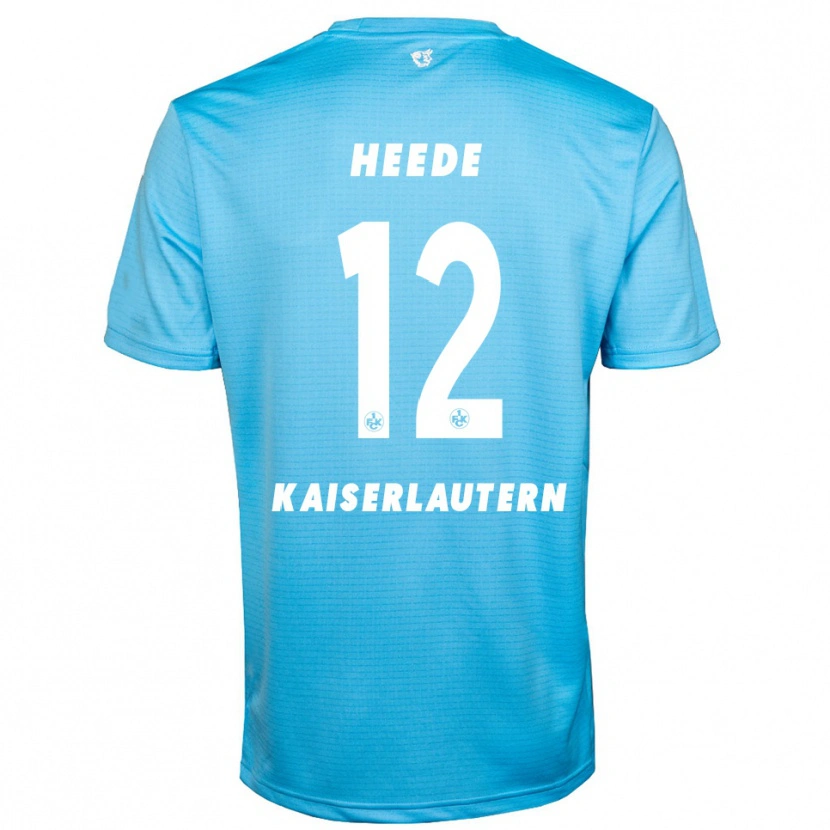 Danxen Kinderen Jannis Heede #12 Hemelsblauw Wit Keepersshirt 2025/26 T-Shirt België