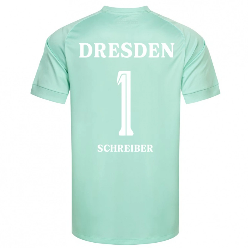 Danxen Kinderen Tim Schreiber #1 Licht Groen Wit Keepersshirt 2025/26 T-Shirt België