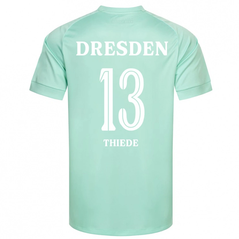 Danxen Kinderen Tristan Thiede #13 Licht Groen Wit Keepersshirt 2025/26 T-Shirt België