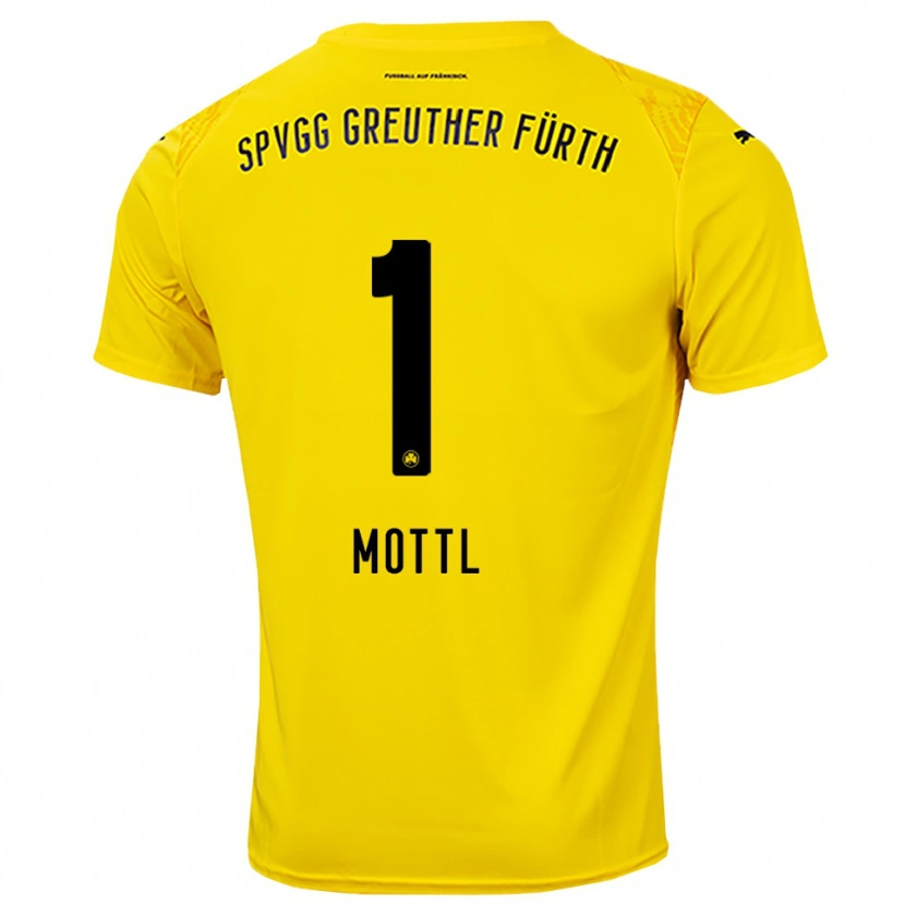 Danxen Kinderen Jan Mottl #1 Geel Zwart Keepersshirt 2025/26 T-Shirt België