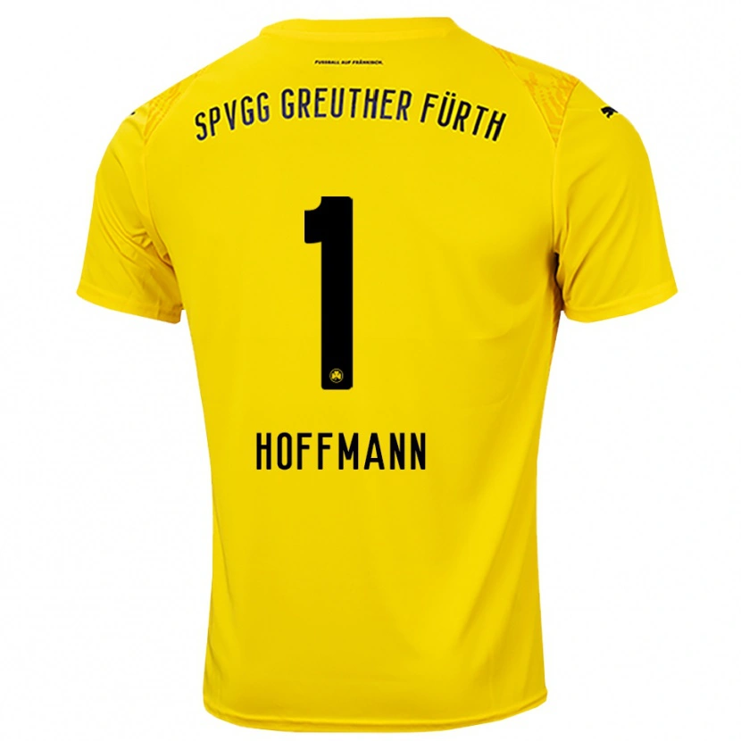 Danxen Kinderen Simon Hoffmann #1 Geel Zwart Keepersshirt 2025/26 T-Shirt België