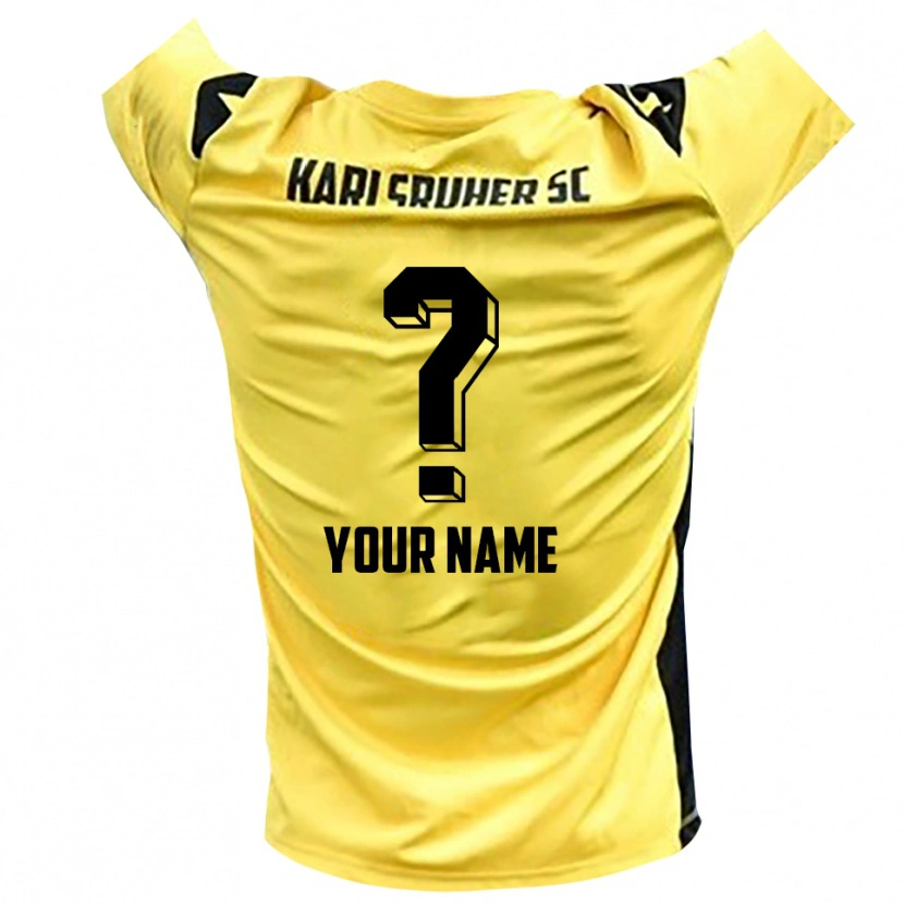 Danxen Kinderen Karlsruher SC Geel Zwart Keepersshirt 2025/26 T-Shirt België