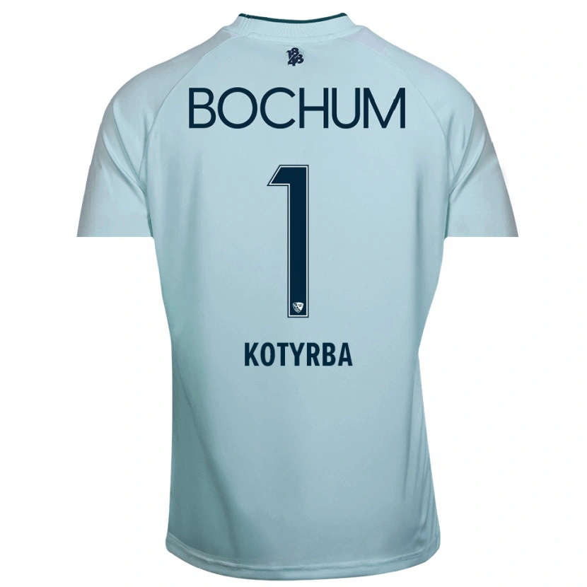 Danxen Kinderen Finn Kotyrba #1 Cyaan-Blauw Keepersshirt 2025/26 T-Shirt België